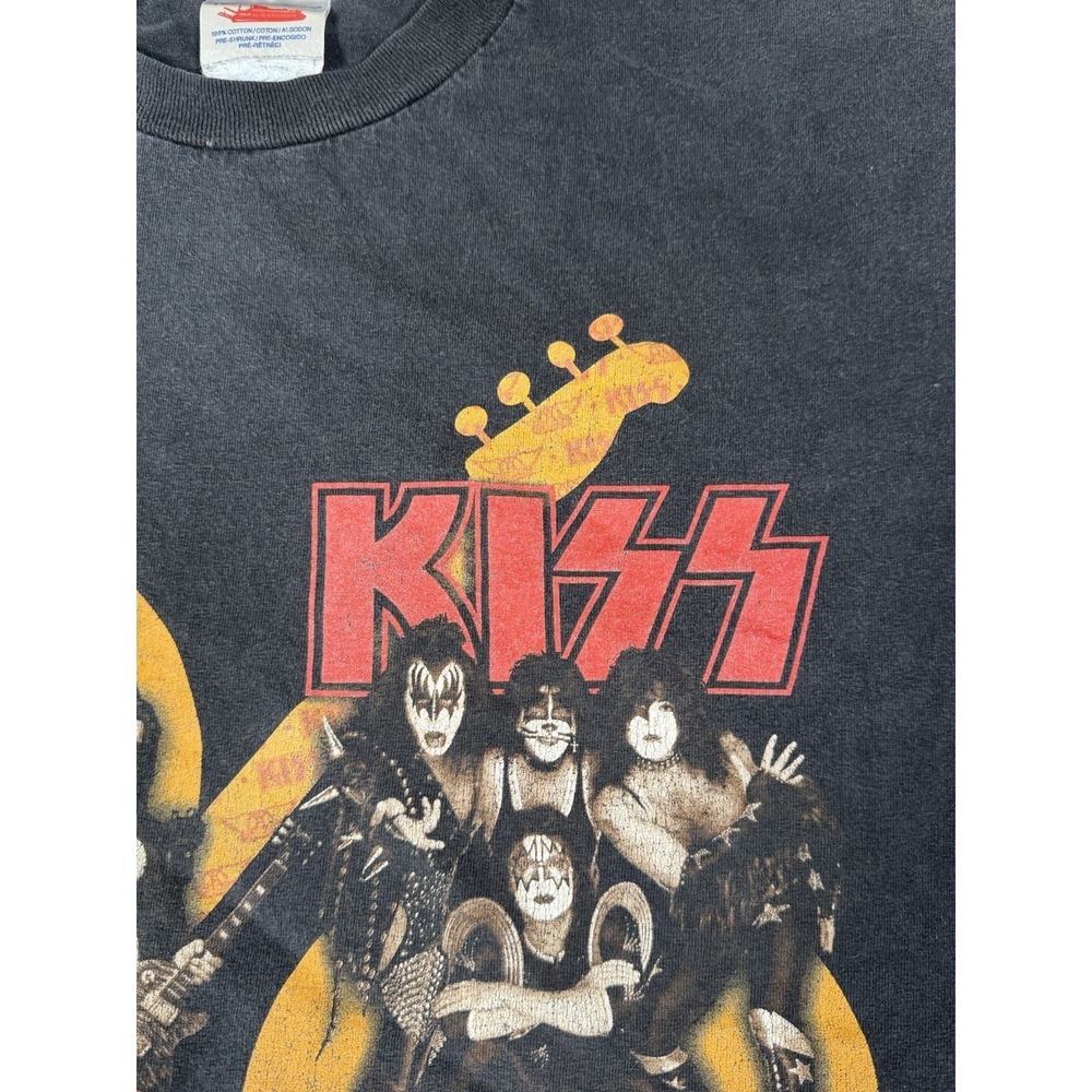 Kiss Aerosmith 2003-2004 Vintage Concert Tour Shirt Mens Small USA Faded‎ Wash - Picture 8 of 16
